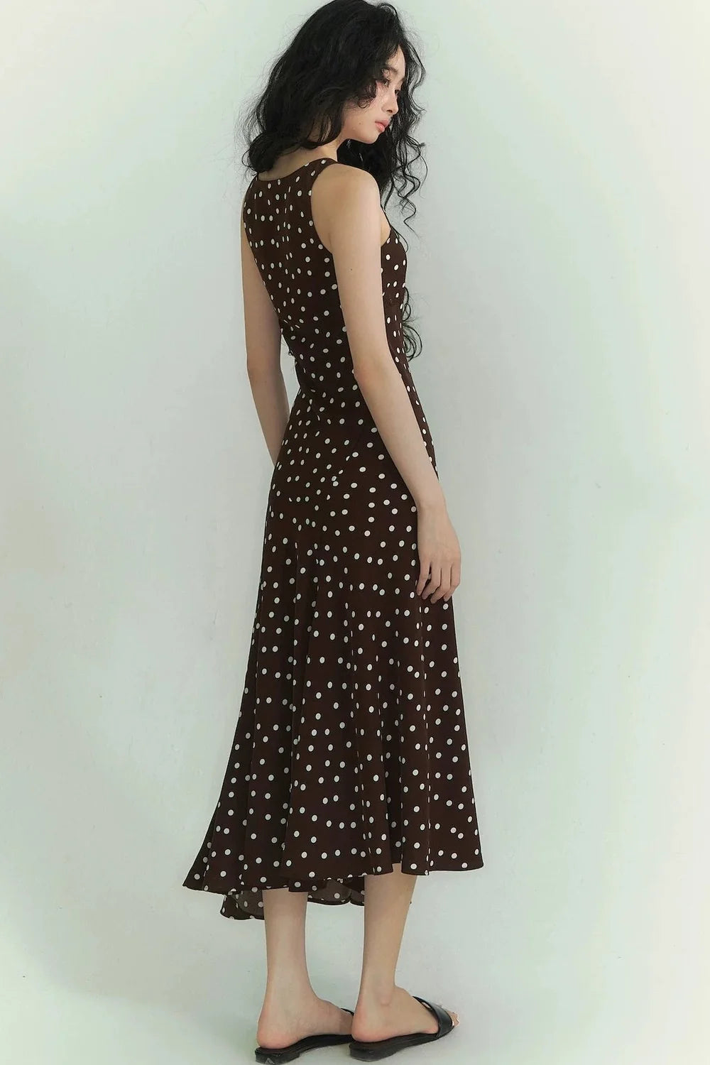 Somesowe Lace Polka Dot Dress