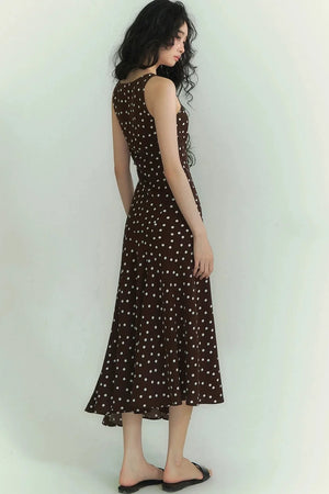 Somesowe Lace Polka Dot Dress