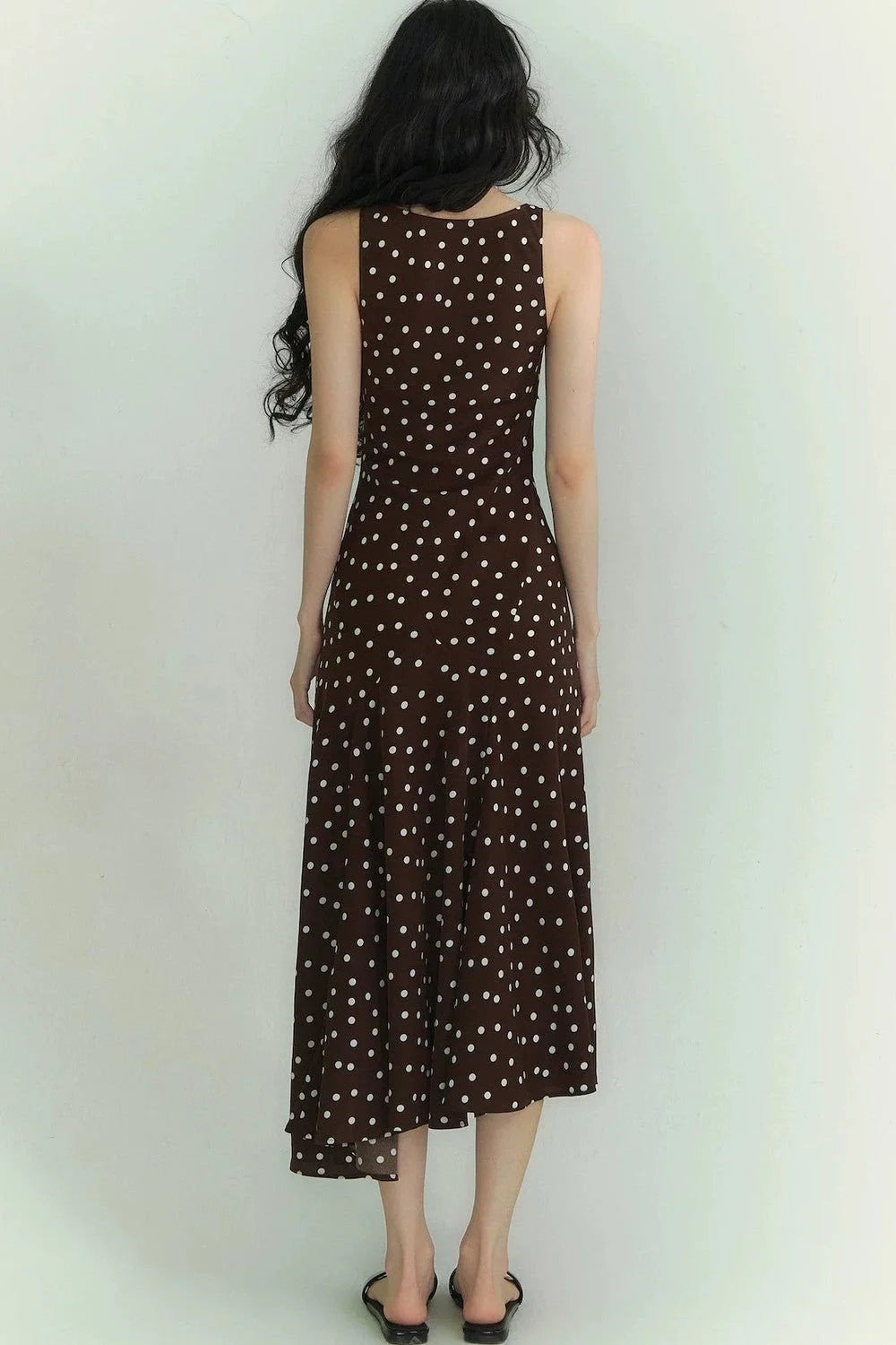 Somesowe Lace Polka Dot Dress