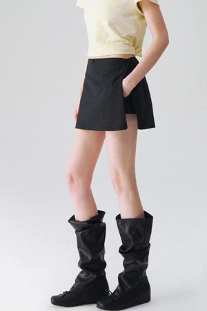 Somesowe Linen A-Line Skirt