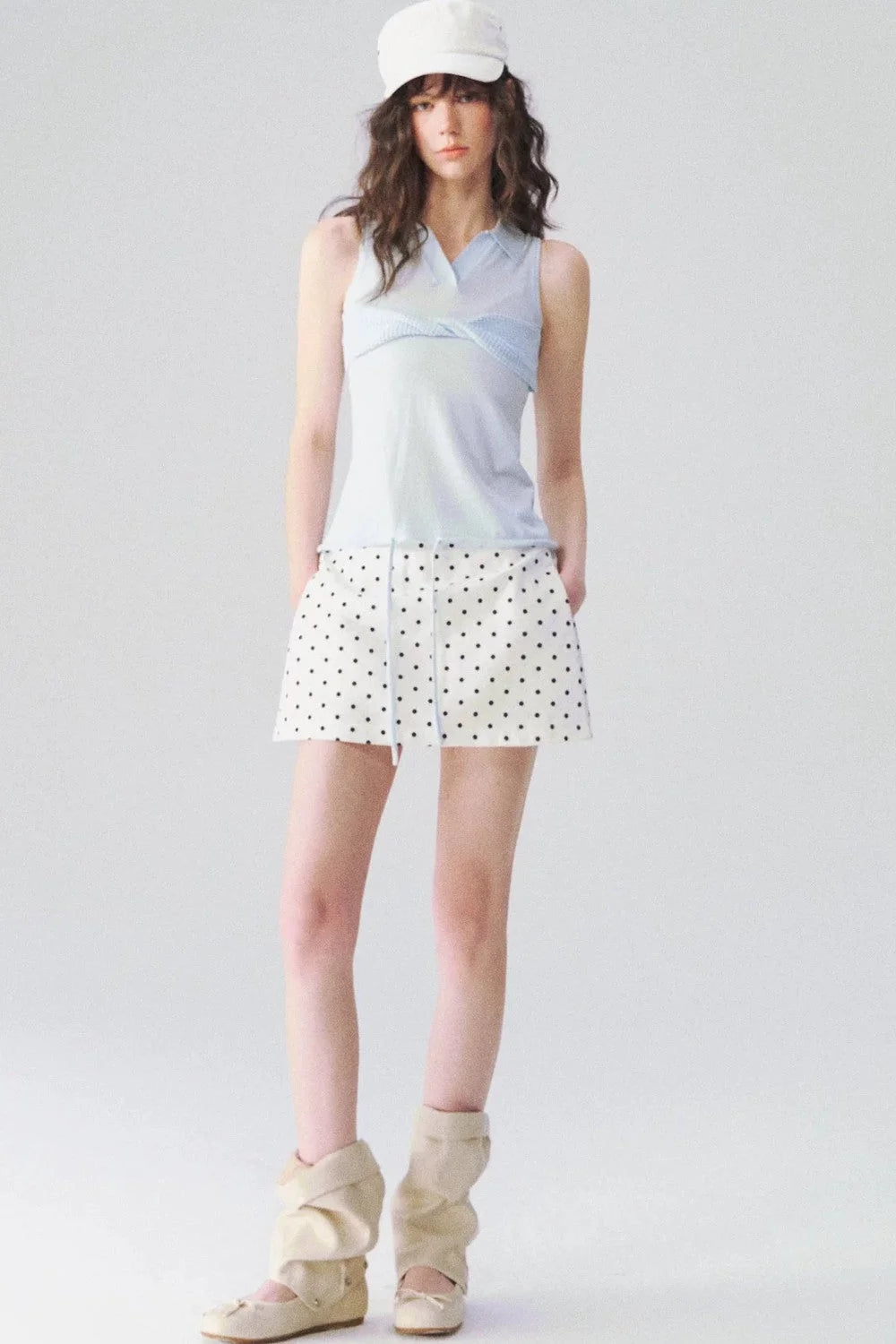 Somesowe Linen A-Line Skirt