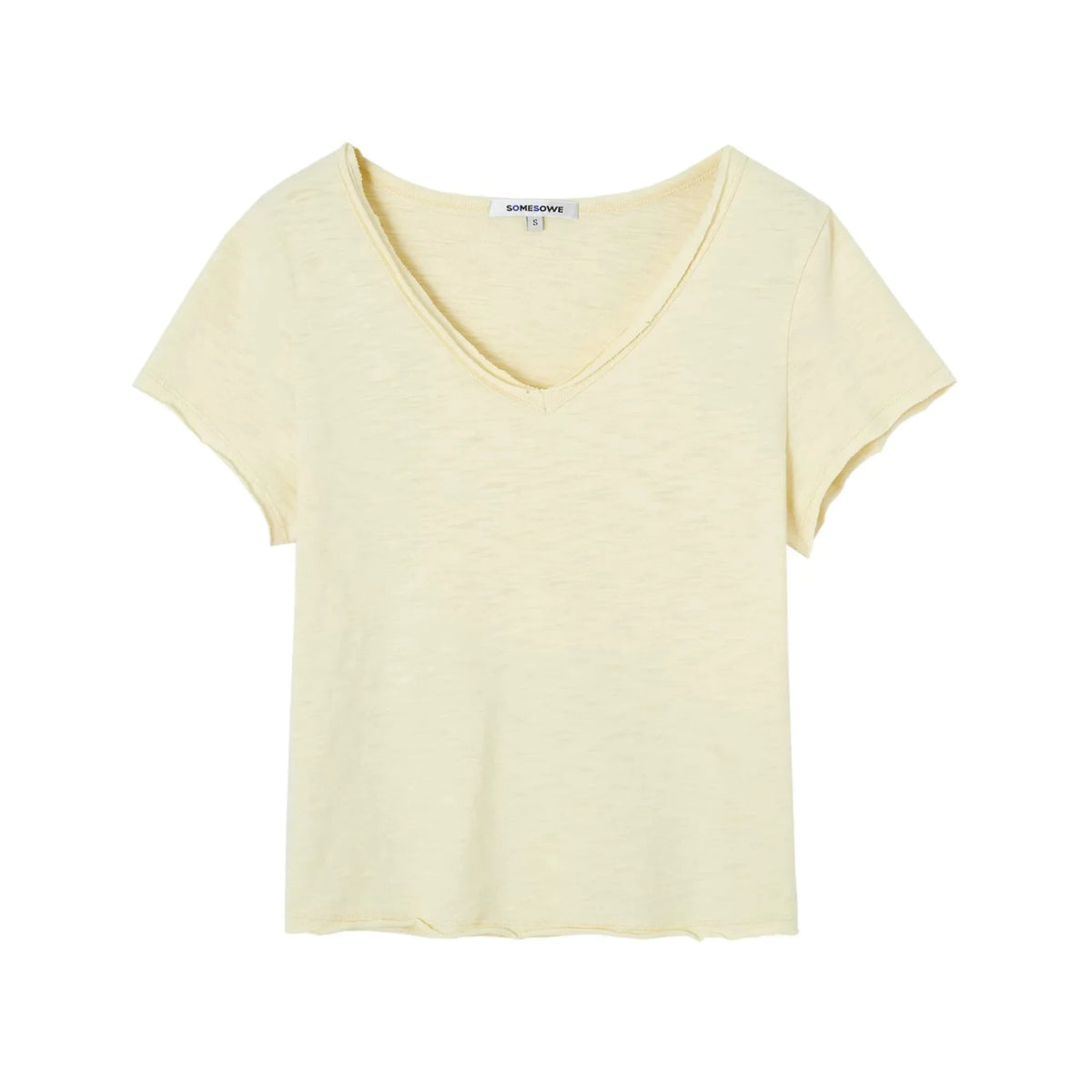 Somesowe Slub Cotton V-Neck T-Shirt