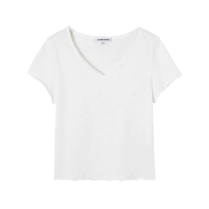 Somesowe Slub Cotton V-Neck T-Shirt