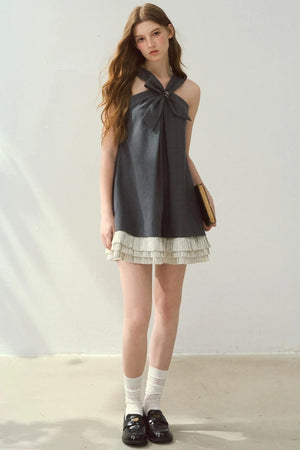 Southern French Gray A-Line Dress
