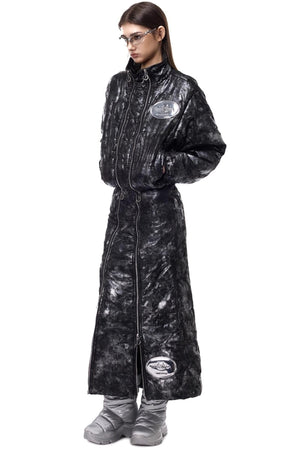 Space Black Quilted Skirt