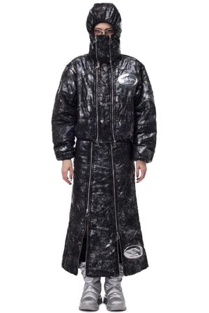 Space Black Quilted Skirt