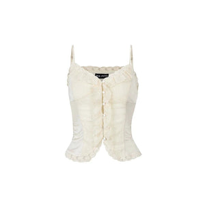 Sparkling Lace Vest Top