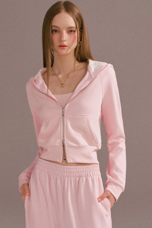 Spice Girl Hooded Knitted Cardigan Set-Up