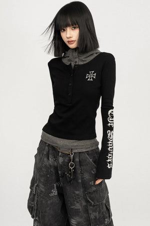 Spice Girl Long Sleeve Lazy Hooded Top