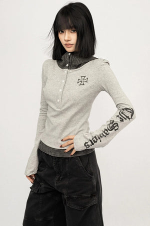 Spice Girl Long Sleeve Lazy Hooded Top