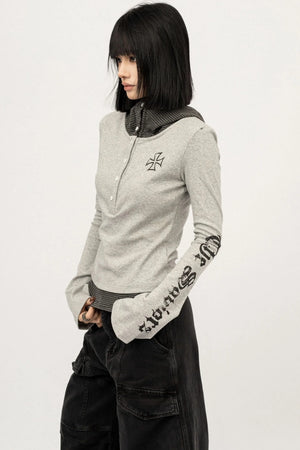 Spice Girl Long Sleeve Lazy Hooded Top
