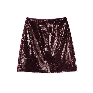 Spice Girls A-line Beaded Mesh Skirt
