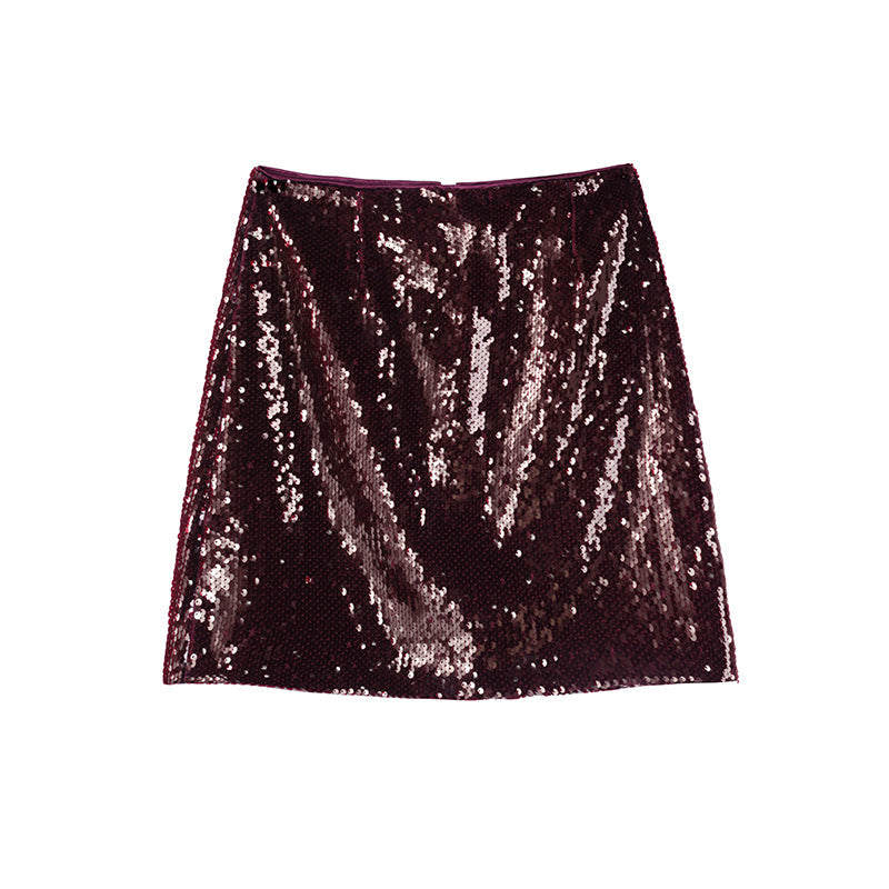 Spice Girls A-line Beaded Mesh Skirt