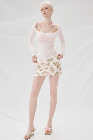 Spice Sequin A-Line Skirt
