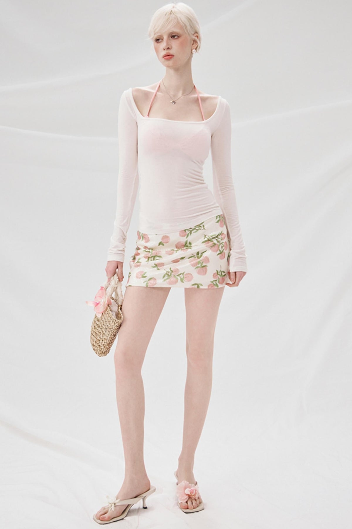 Spice Sequin A-Line Skirt