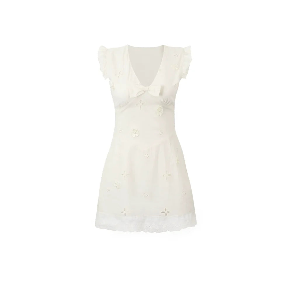 Spice V-Neck Apricot Dress