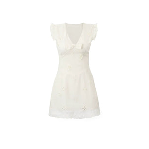 Spice V-Neck Apricot Dress