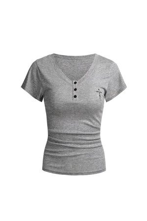 Spicy Cross Print Top