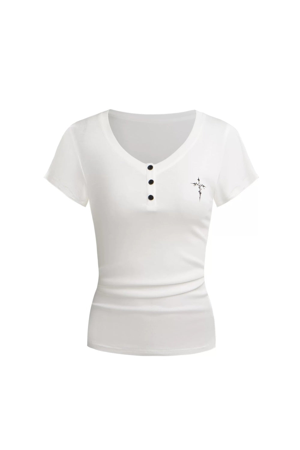 Spicy Cross Print Top