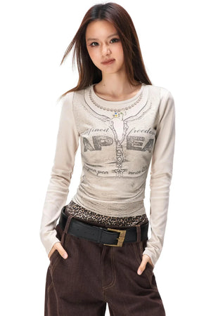 Spicy Girl Rhinestone Knit Top