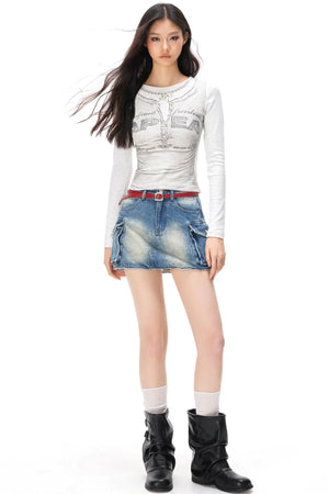 Spicy Girl Rhinestone Knit Top