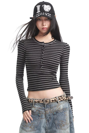 Spicy Girl Striped Slim Sweater