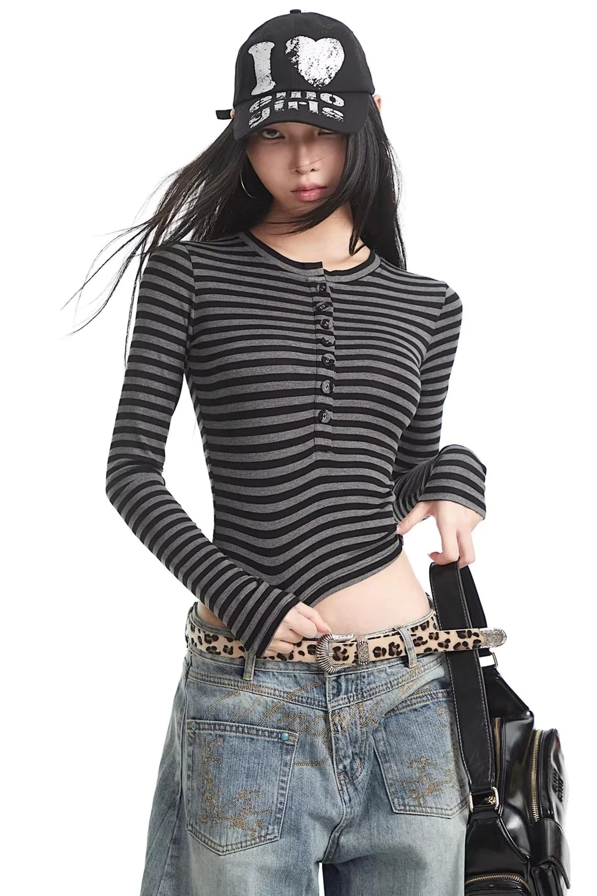 Spicy Girl Striped Slim Sweater