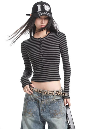 Spicy Girl Striped Slim Sweater