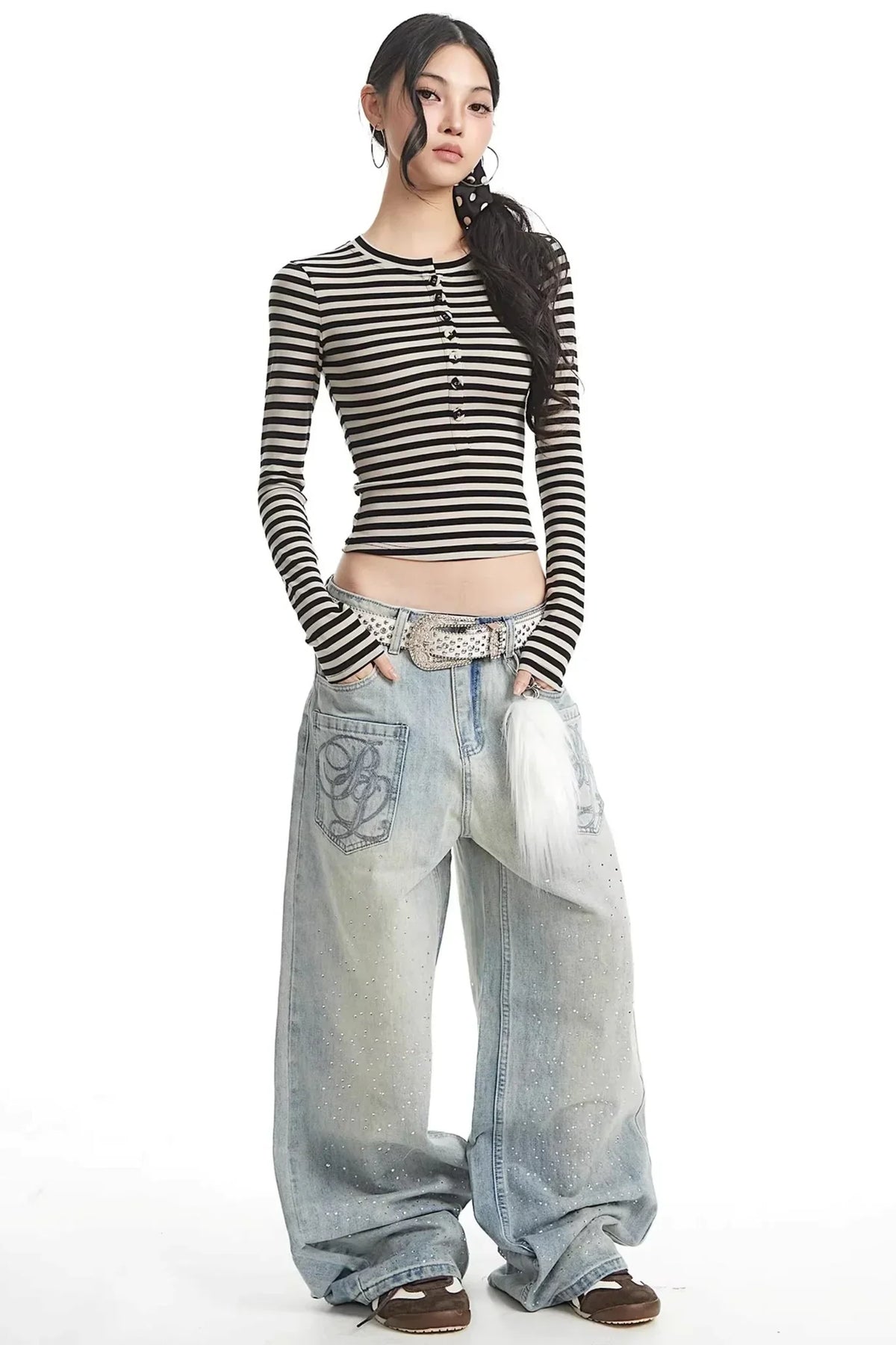 Spicy Girl Striped Slim Sweater