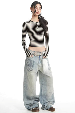 Spicy Girl Striped Slim Sweater
