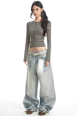 Spicy Girl Striped Slim Sweater