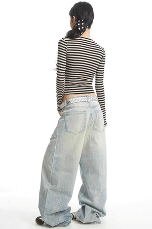 Spicy Girl Striped Slim Sweater