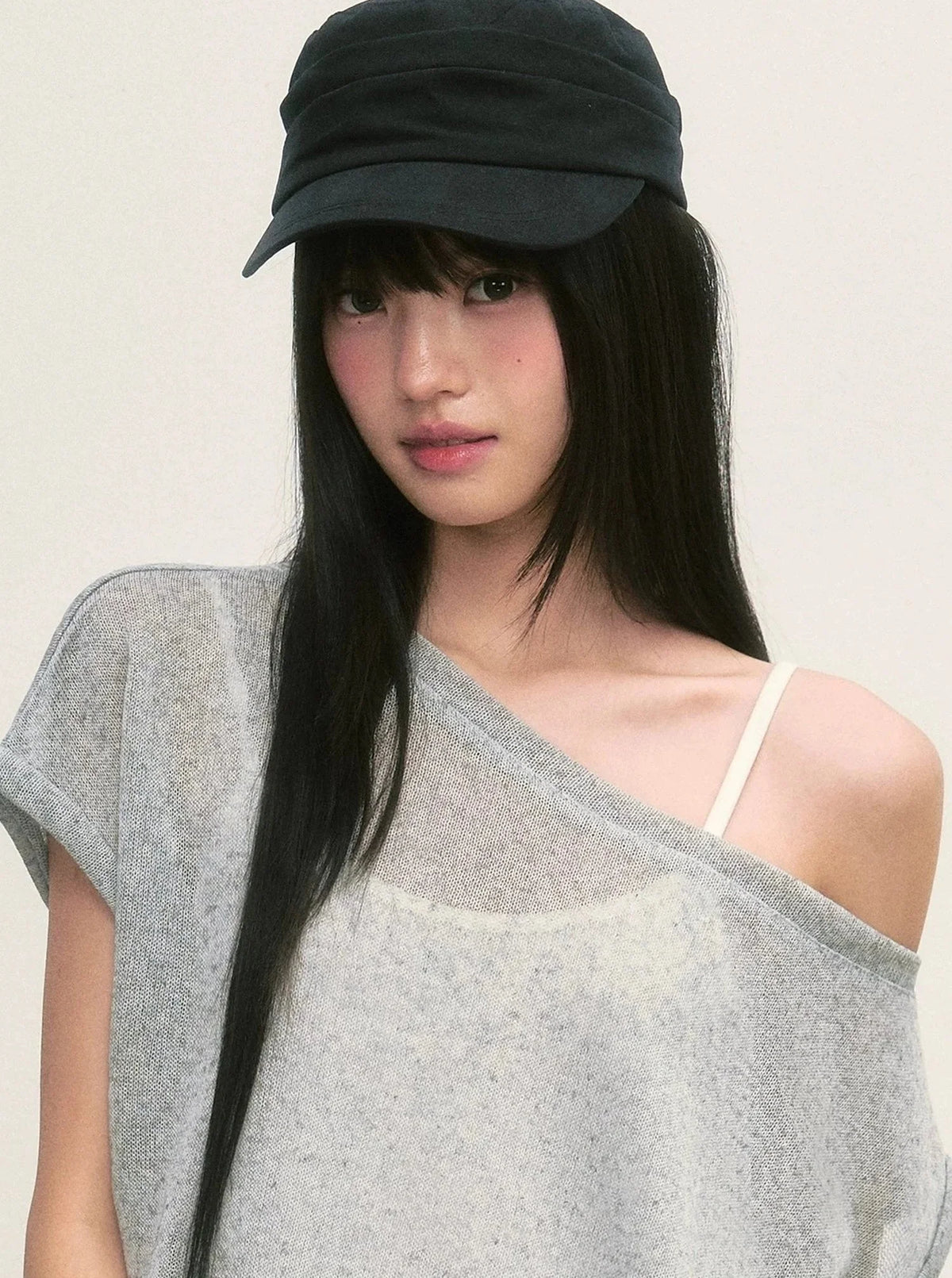 Spliced Off-Shoulder Top