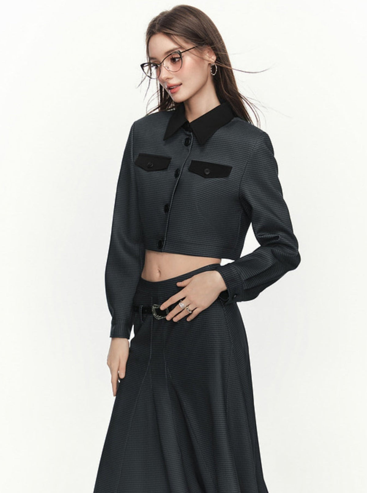 Spliced Retro Short Top