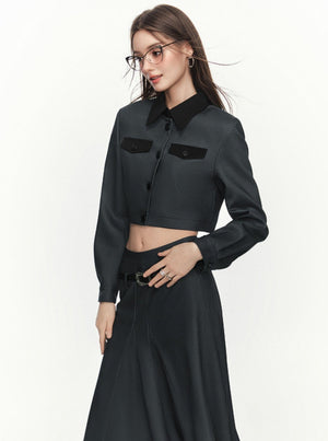 Spliced Retro Short Top