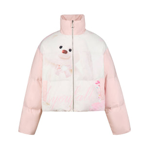 Splicing Casual Down Jacket