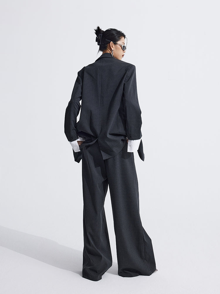 Splicing Suit Halter Neck Vest Two Piece
