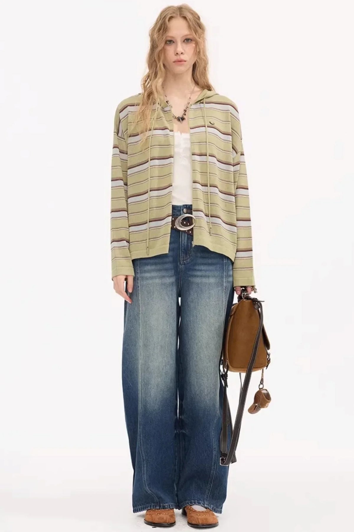 Split Hem Stretchy Denim Pants