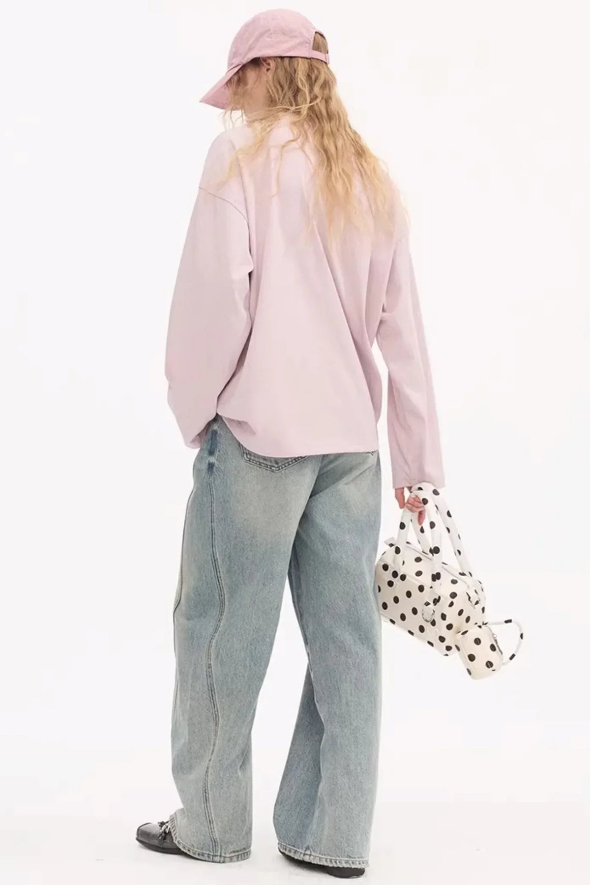 Split Hem Stretchy Denim Pants