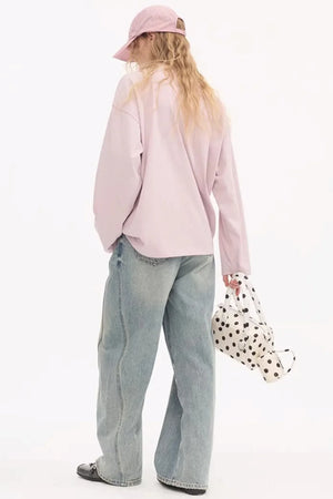 Split Hem Stretchy Denim Pants