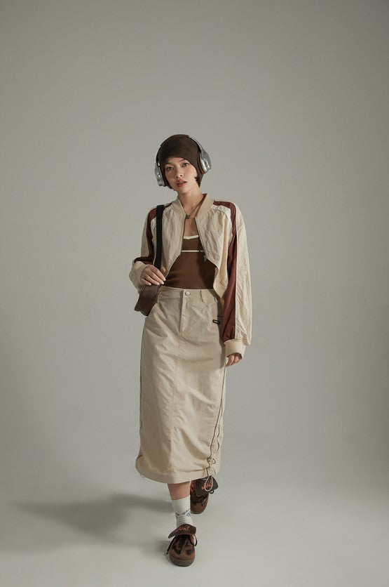 Sports Style Raglan Sleeve Jacket