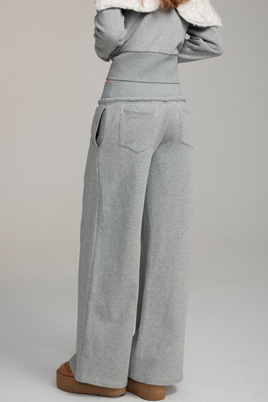 Sporty Casual Straight-Leg Sweatpants