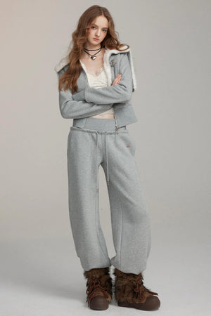 Sporty Casual Straight-Leg Sweatpants