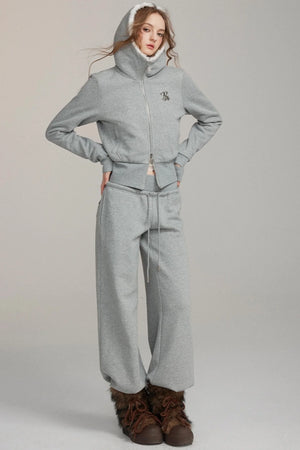 Sporty Casual Straight-Leg Sweatpants