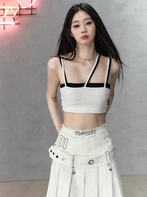 Sporty Cropped Camisole Top