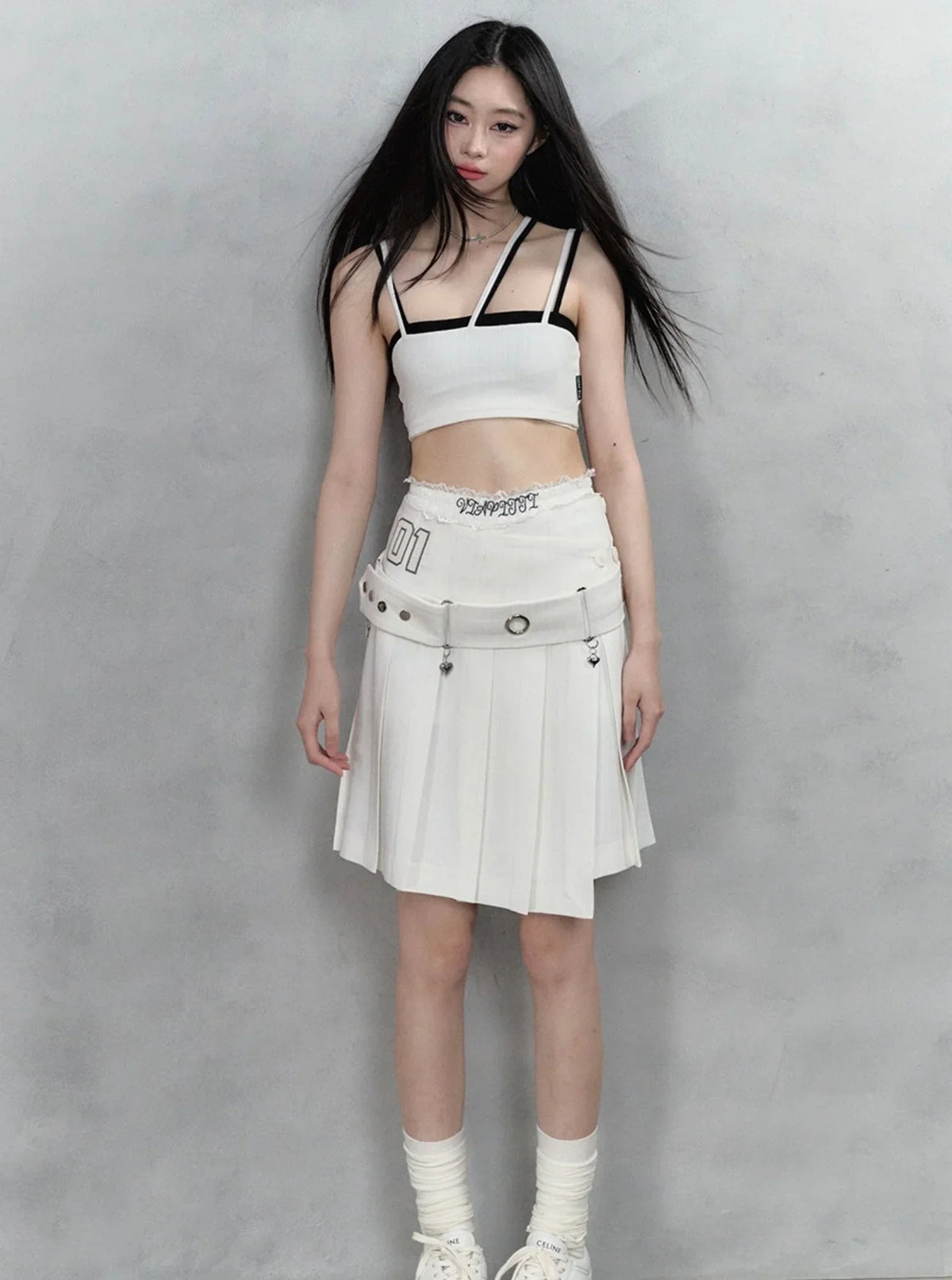 Sporty Cropped Camisole Top