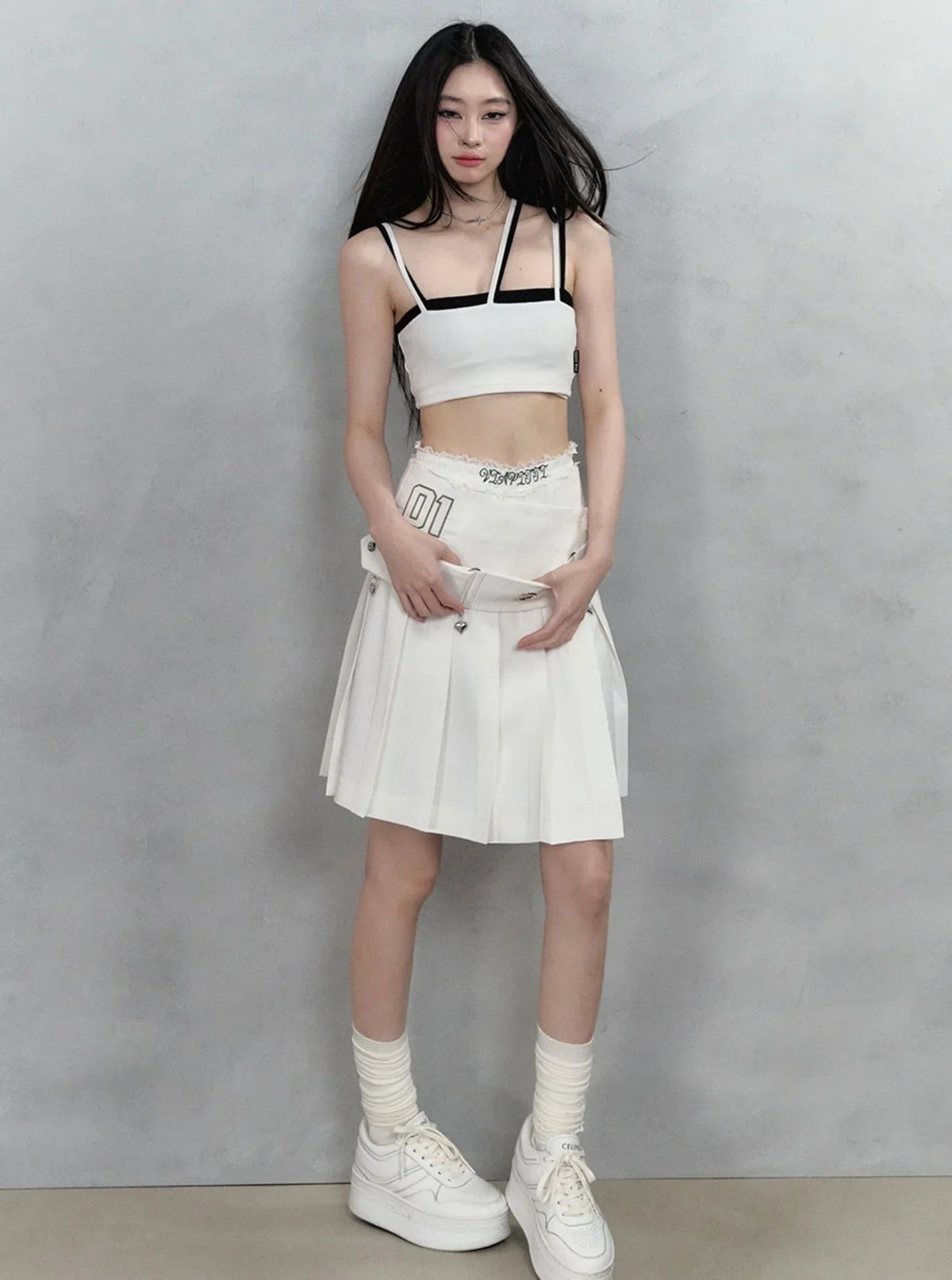 Sporty Cropped Camisole Top