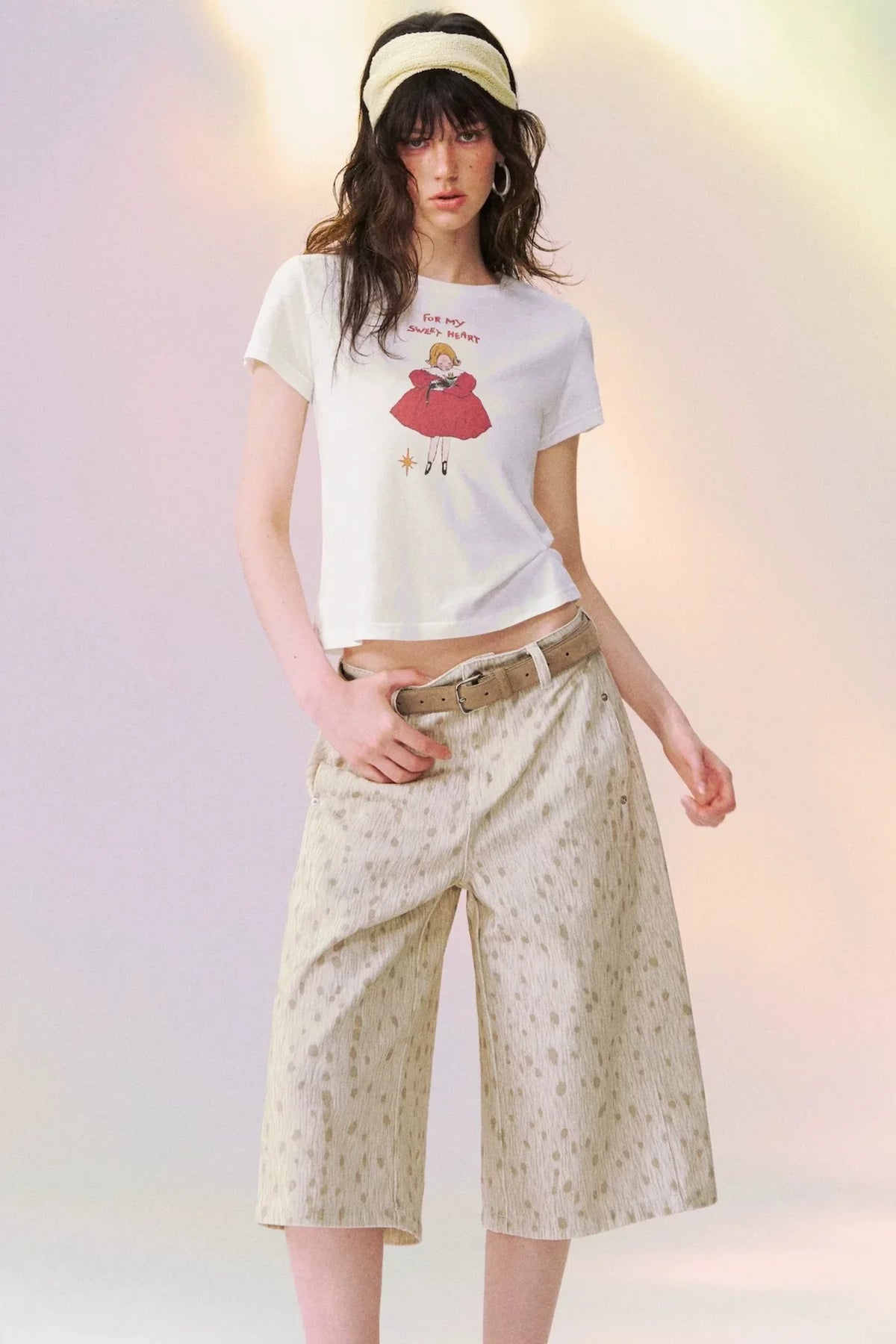 Spotted Deer Denim Pants