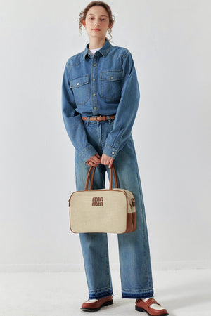 Spring Denim Two-Piece Set-Up
