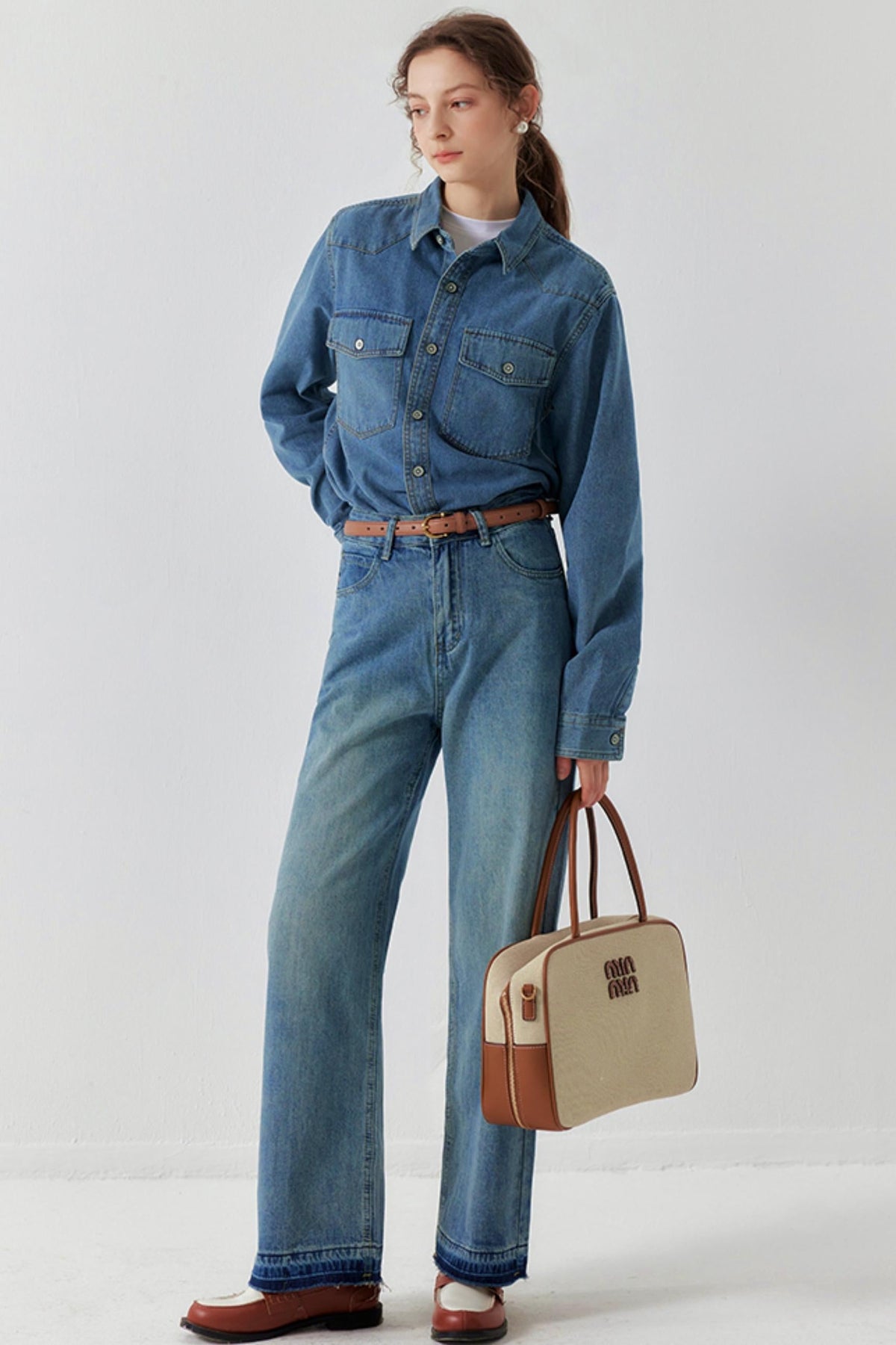 Spring Denim Two-Piece Set-Up